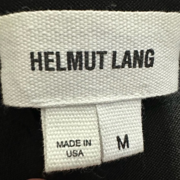 Helmut Lang Black Ponte Leather Trim Pants Leggings - Picture 2 of 5